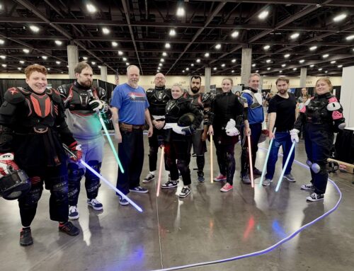 WBUR’s HERE & NOW — Fencing professionals bring a colorful spin to the sport